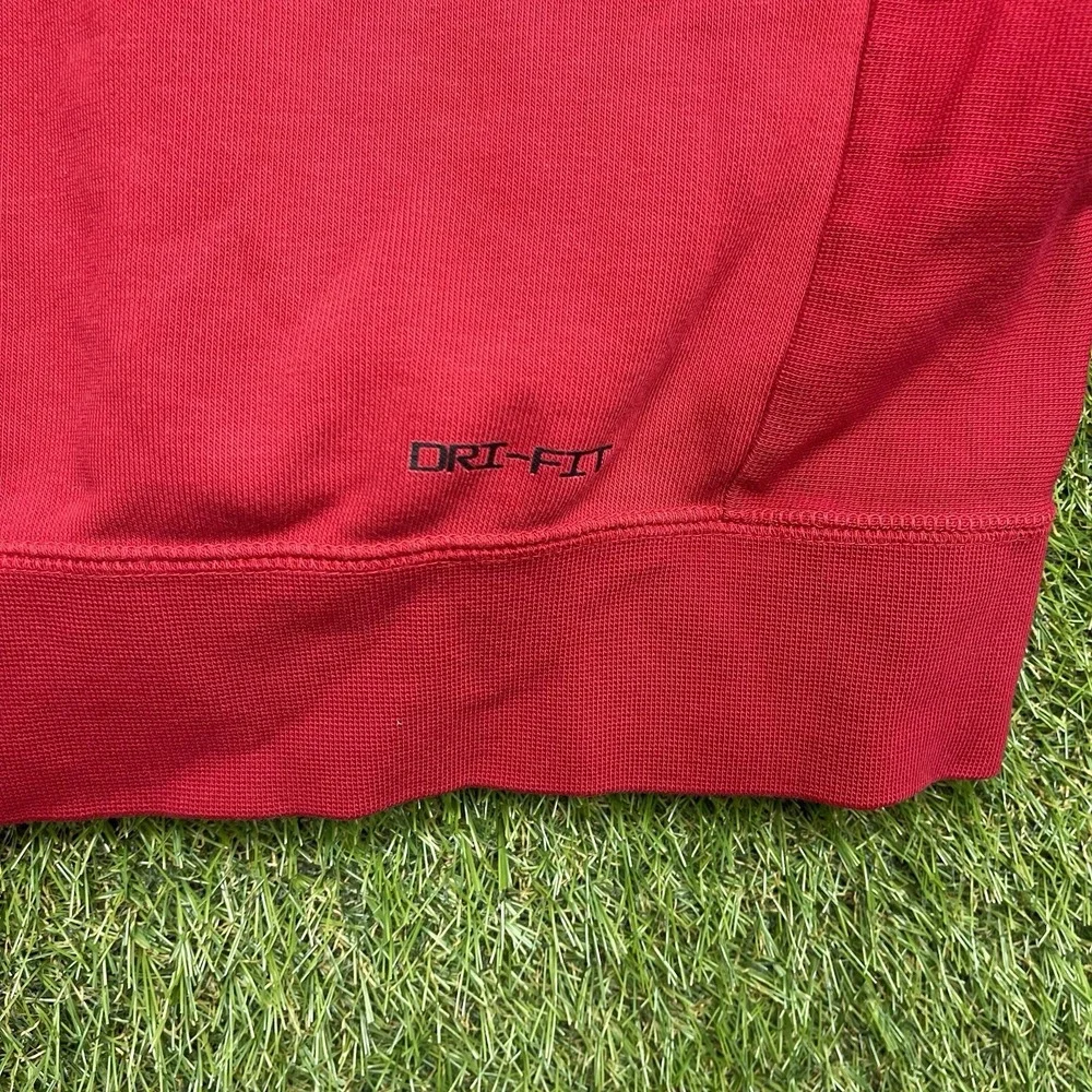 Air Jordan Hoodie Mens Large Red Fleece Hooded Sweatshirt Jumpman Logo Flight
